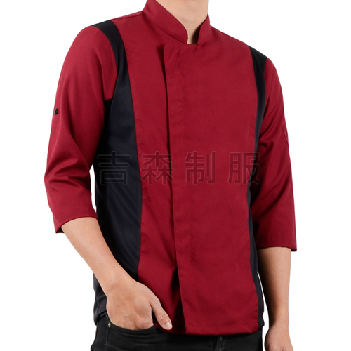 預購-拉鍊七分廚師服