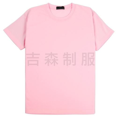 圓領短袖鳥眼T恤-粉紅